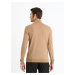 Svetlo hnedý pánsky basic sveter s rolákom Celio Menos