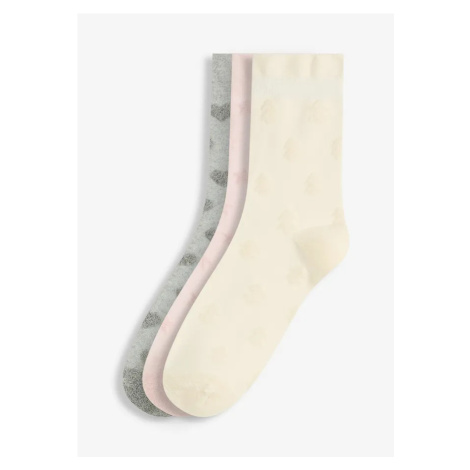 Mäkké ponožky (3 ks), jemné bez odtláčania bonprix