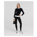 Sveter Karl Lagerfeld Logo Turtle Neck Black/White