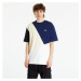 FRED PERRY Abstract Colour Block T-Shirt French Navy