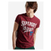 Červené pánske tričko Superdry Collegiate Graphic Tee