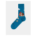 Tyrkysové vzorované ponožky Fusakle Mato a Klincek