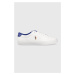 Kožené tenisky Polo Ralph Lauren LONGWOOD biela farba, 816892339001