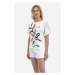 Tričko La Martina Woman T-Shirt S/S 40/1 Cotton Off White