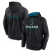 San Jose Sharks pánska mikina s kapucňou Poly Fleece POH black