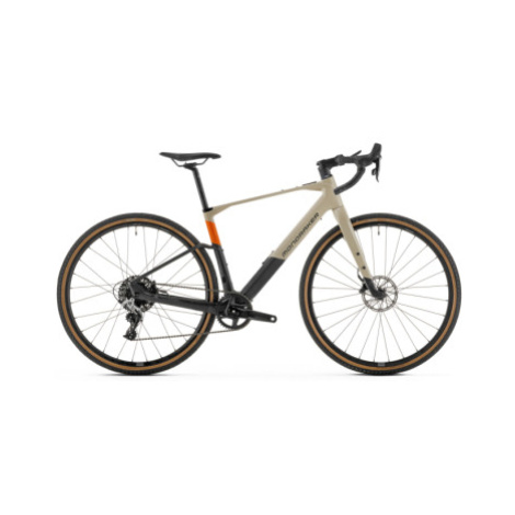 Gravel elektrobicykel MONDRAKER Dusty R, desert grey orange carbon