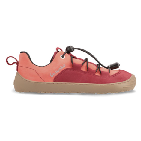 Detské barefoot tenisky Be Lenka Xplorer - Dark Red & Coral