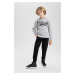 DEFACTO Boy Printed Sweatshirt Tracksuit Bottom 2-Piece Set