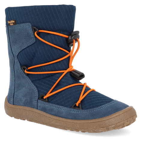 Barefoot snehule Froddo - Tex Track Wool Denim modré