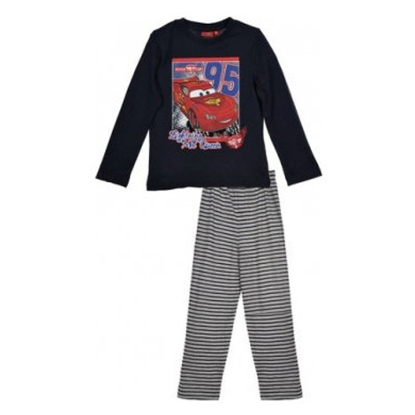 Cars - chlapčenské čierne pyžamo s dlhým rukávom