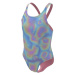 Nike HYDRASTRONG MULTI PRINT Dievčenské jednodielne plavky, mix, veľkosť