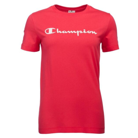 Champion CREWNECK T-SHIRT Dámske tričko, červená, veľkosť