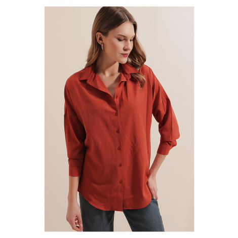 Bigdart 3900 Oversize Long Basic Shirt - Tile