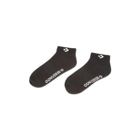 Converse Súprava 3 párov kotníkových ponožiek unisex E746B-3010 Čierna