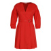 Patrizia Pepe Každodenné šaty 2A1940/A23-R626 Červená Regular Fit