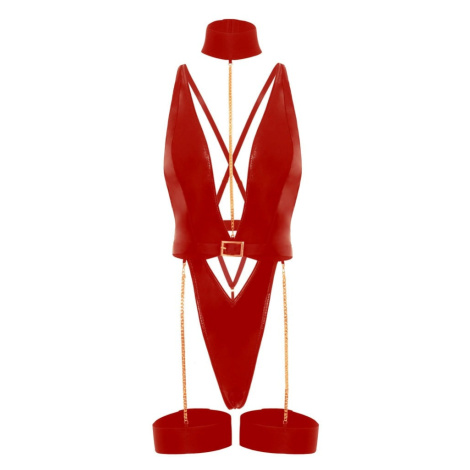 Červené vinylové body Harness Haven