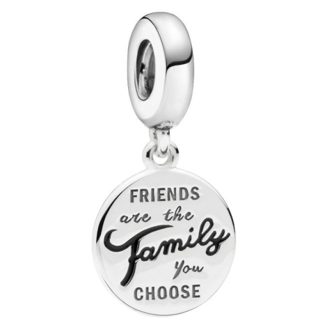 Linda's Jewelry Prívesok na náramok BFF Friends are Family chirurgická oceľ IP070