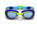 Plavecké okuliare Xbase Dye veľkosť S s čírymi sklami modro-oranžové