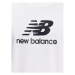 New Balance Tričko Essentials Stacked Logo MT31541 Biela Relaxed Fit