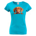Dámské tričko s potlačou Maďarský stavač - tričko pre milovníkov psov