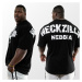 NEBBIA - Pánske oversized tričko NECKZILLA 968 (black) - NEBBIA