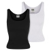 Women's Organic Basic Tank Top 2 Pack - Black + White