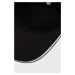 Bavlnená čiapka Emporio Armani čierna farba, s nášivkou, 627920 CC990