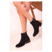 Soho Women's Black Suede Boots & Booties 17474