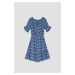 WOMEN'S DRESS L-SU-3764 BLUE