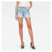 G-STAR Krátke nohavice - 3301 High Boyfriend Short Wmn svetlomodré