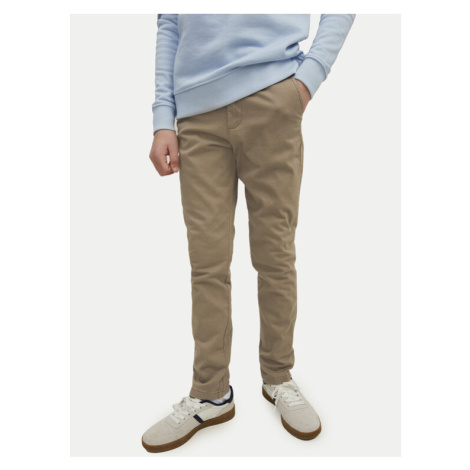 Jack&Jones Junior Chino nohavice Marco 12160026 Béžová Slim Fit