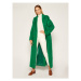 TWINSET Vlnený kabát 202TP2601 Zelená Regular Fit