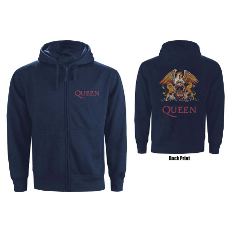 Queen mikina Classic Crest Modrá