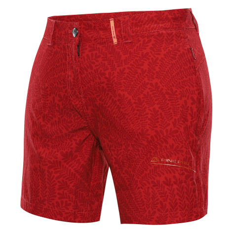 Women's quick-drying shorts ALPINE PRO CUOMA 3 crimson variant PA