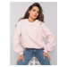 RUE PARIS Light pink smooth sweatshirt