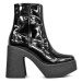 Členkové topánky Altercore Mazikeen dámske, čierna farba, na podpätku