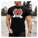 Pánske fitness tričko Iron Aesthetics Triumph, čierne