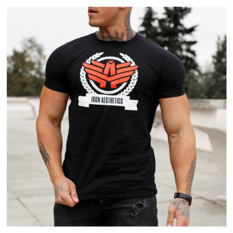 Pánske fitness tričko Iron Aesthetics Triumph, čierne