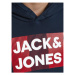 Jack&Jones Junior Mikina Corp Logo 12152841 Tmavomodrá Regular Fit