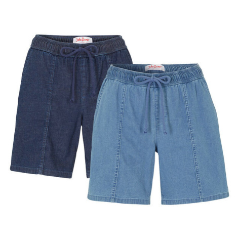 Džínsové šortky, strečové (2 ks v balení) bonprix