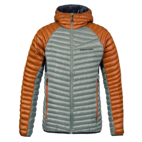 Men's down jacket Hannah MIO HOODY rust/lily pad