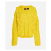 Sveter Karl Lagerfeld Monogram Knit Ls Sweater Blazing Yellow