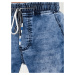 Pánske modré džínsové joggery Dstreet UX4224