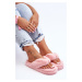 Women's fur slippers Papcie pink Elma