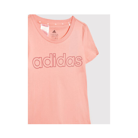 Adidas Tričko Essentials HE1965 Ružová Slim Fit