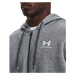 Pánska tréningová mikina so zipsom UNDER ARMOUR UA Essential Fleece FZ Hood-GRY-1373881-012