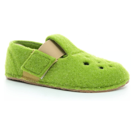 papuče Pegres BF04 zelená filcová 29 EUR