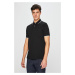 Bavlnené polo tričko Armani Exchange čierna farba, jednofarebný, 8NZF75 Z8M5Z