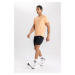 DEFACTO Fit Slim Fit Slim Cut Sports Woven Shorts