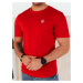 Červené pánske tričko s potlačou Dstreet RX5444
